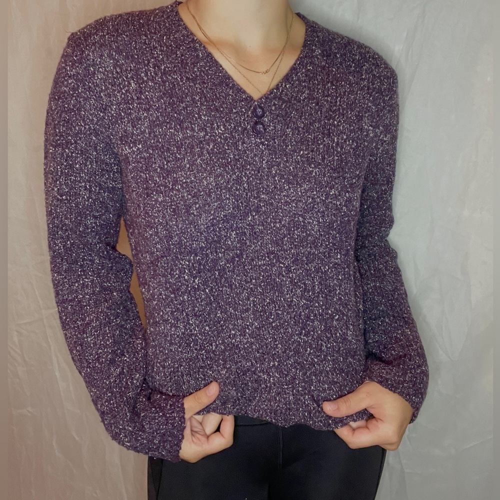 Croft & barrow purple pullover sweater
